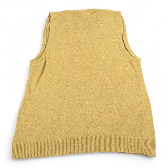 Vintage Lord Clayton Sweater Vest Adult SMALL Brown Lambswool Knit Preppy 70s - Picture 2 of 9